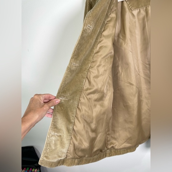 Vintage LL Bean Corduroy Chore Coat Jacket Womens Size M‎ Barn Thinsulate Tan - Picture 9 of 10